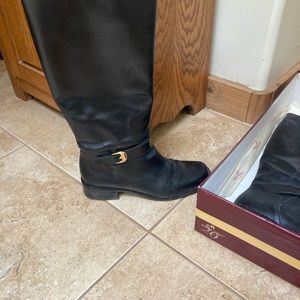 Etienne aiger tall leather boots. Lightly used. Size 8.5
